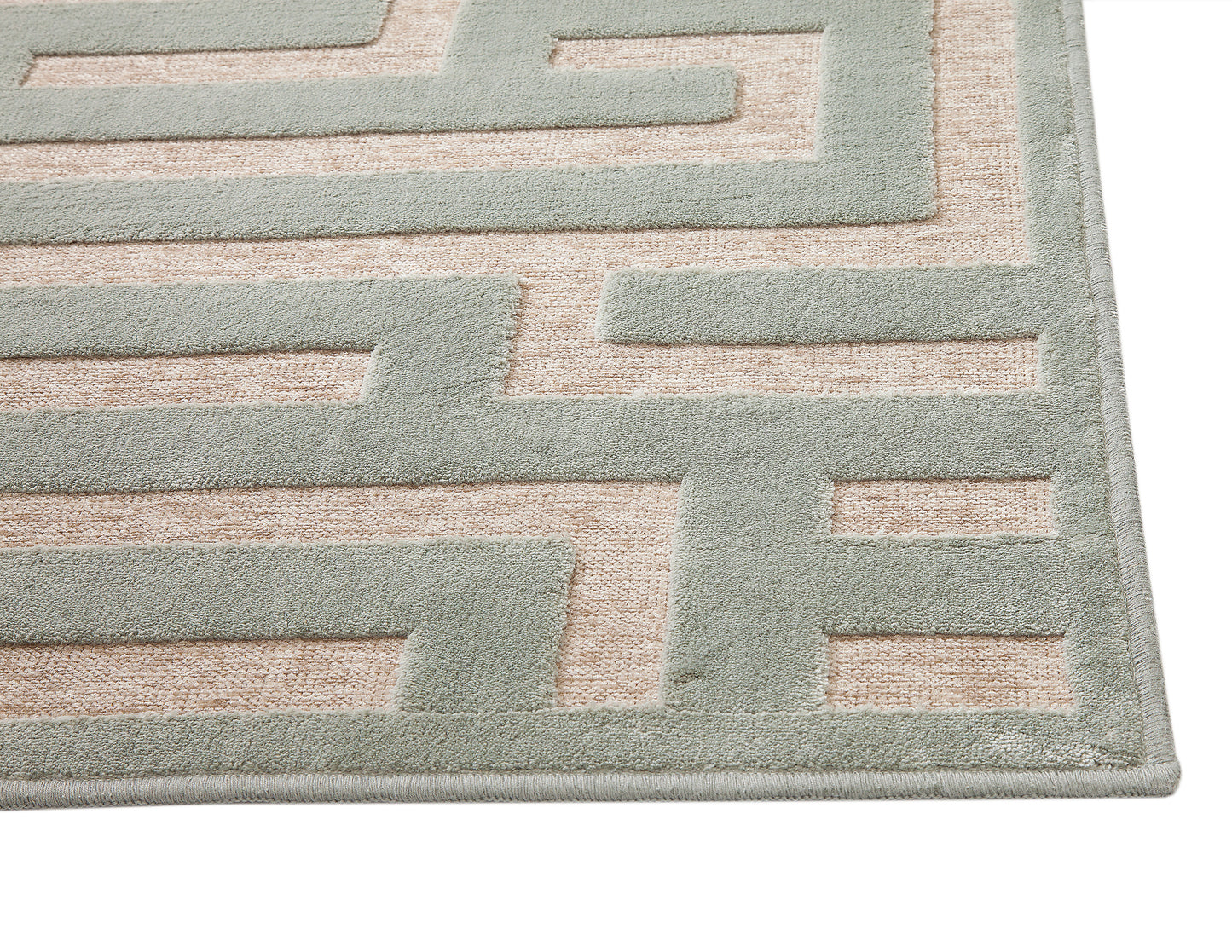 Maze Lt. Blue/Grey Area Rug 8x10