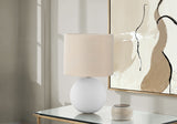 Contemporary Lighting, Table Lamp, Resin, Ceramic - Cream