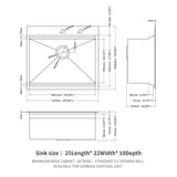 Drop In Kitchen Sink Stainless Steel 16 Gauge