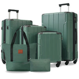 Hardshell Luggage 6 Piece Suitcase Set, Expandable Lightweight Suitcases With Wheels, Tsa Lock