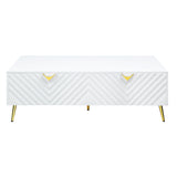 Gaines - High Gloss Coffee Table - White