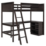 Loft Bed With Shelves With Desk