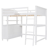 Loft Bed With Drawers With Desk And Shelves