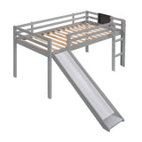 Loft Bed With Slide, Stair And Chalkboard