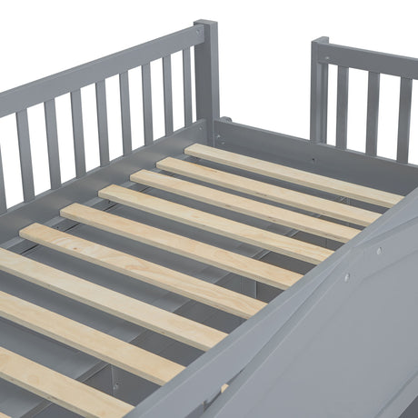 Loft Stylish Bed With Ladder And Wardrobe