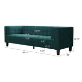 3 Seater Upholstered Tufted Sofa