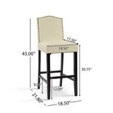 Counter Height Upholstered Bar Stools (Set of 2)