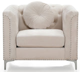 Contemporary Sloped Arm Chair
