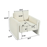 Modern Upholstered Accent Chair, Sturdy Support & Luxurious Comfort