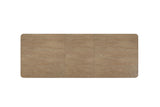 Double Pedestal Table Latte - Light Brown