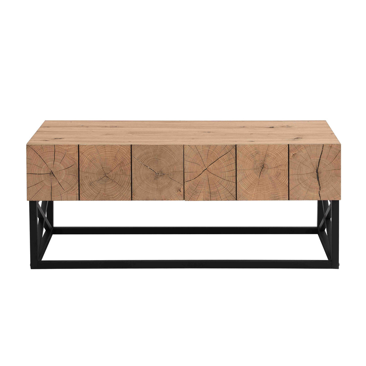 Luxury Industrial Table With 2 Drawers