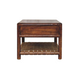 Regency - Woven Console Table With 2 Drawers - Brown