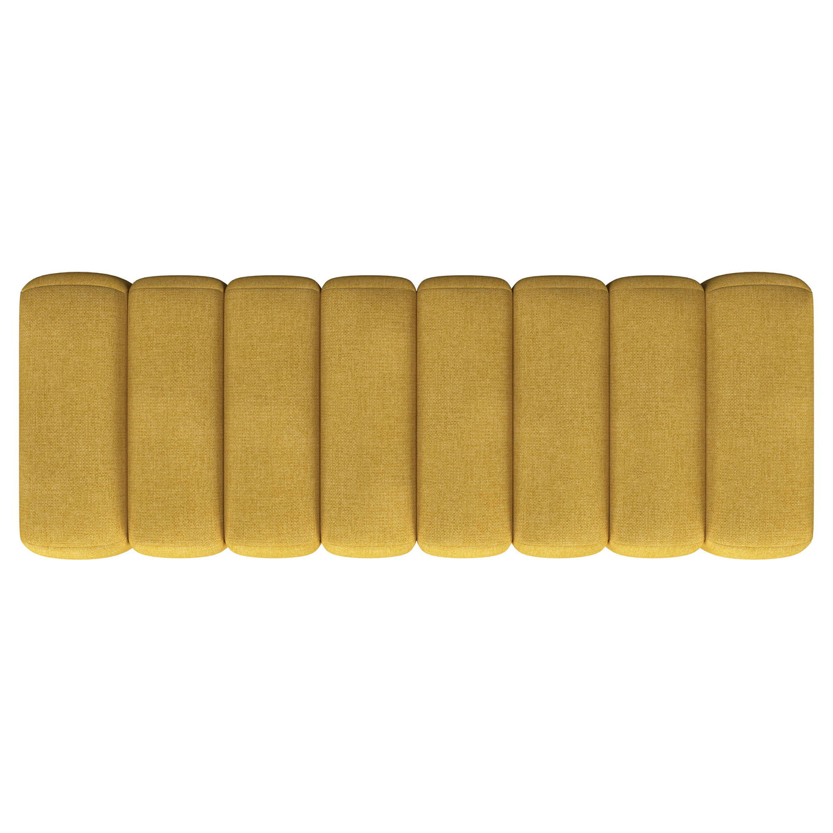 Modern Upholstered Tufted Accent Bench & Round Legs