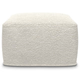 Chantal - Square Pouf - Ivory