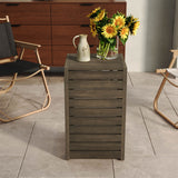 Aluminum Outdoor C - Shaped Side Table For Patio
