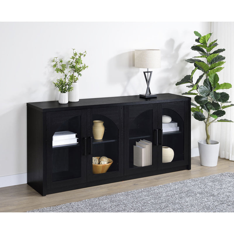 Shayne - 4 Door Sideboard With Arched Doors - Black