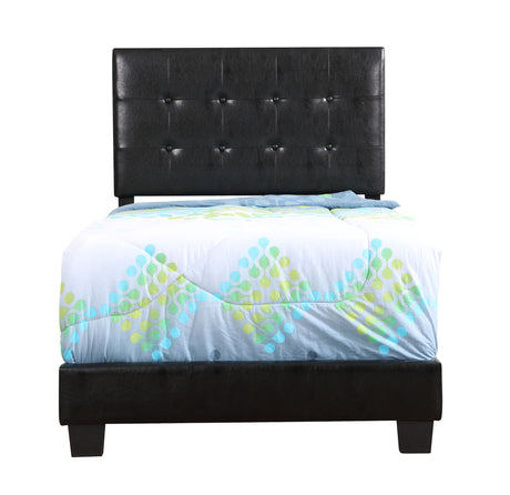 Caldwell - Twin Bed Stylish Contemporary - Black