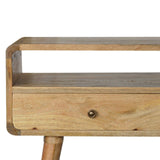 Curved Chestnut Console Table