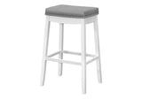 Comfortable Bar Stool, Bar Height, Saddle Seat, Transitional (Set of 2)