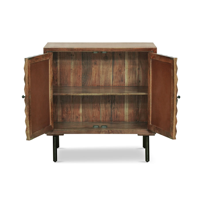 WOODEN & IRON SIDEBOARD