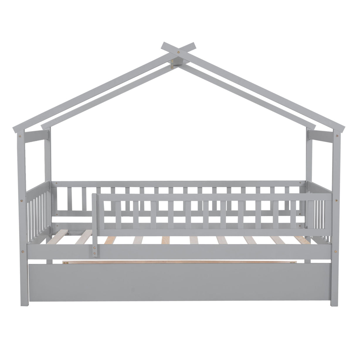 Creativity House Bed With Twin Size Trundle