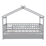 Creativity House Bed With Twin Size Trundle
