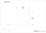 Cody - Cast Aluminum Side Table - Bronze