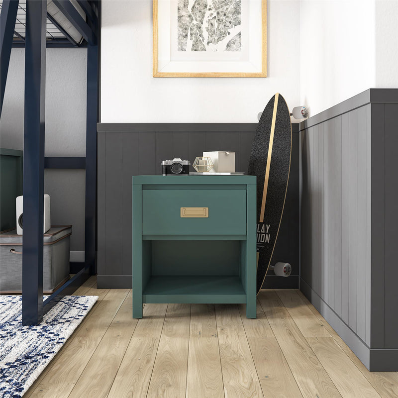 Haven - 1 Drawer Nightstand - Green