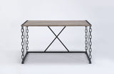 Jodie - Console Table - Rustic Oak / Antique Black