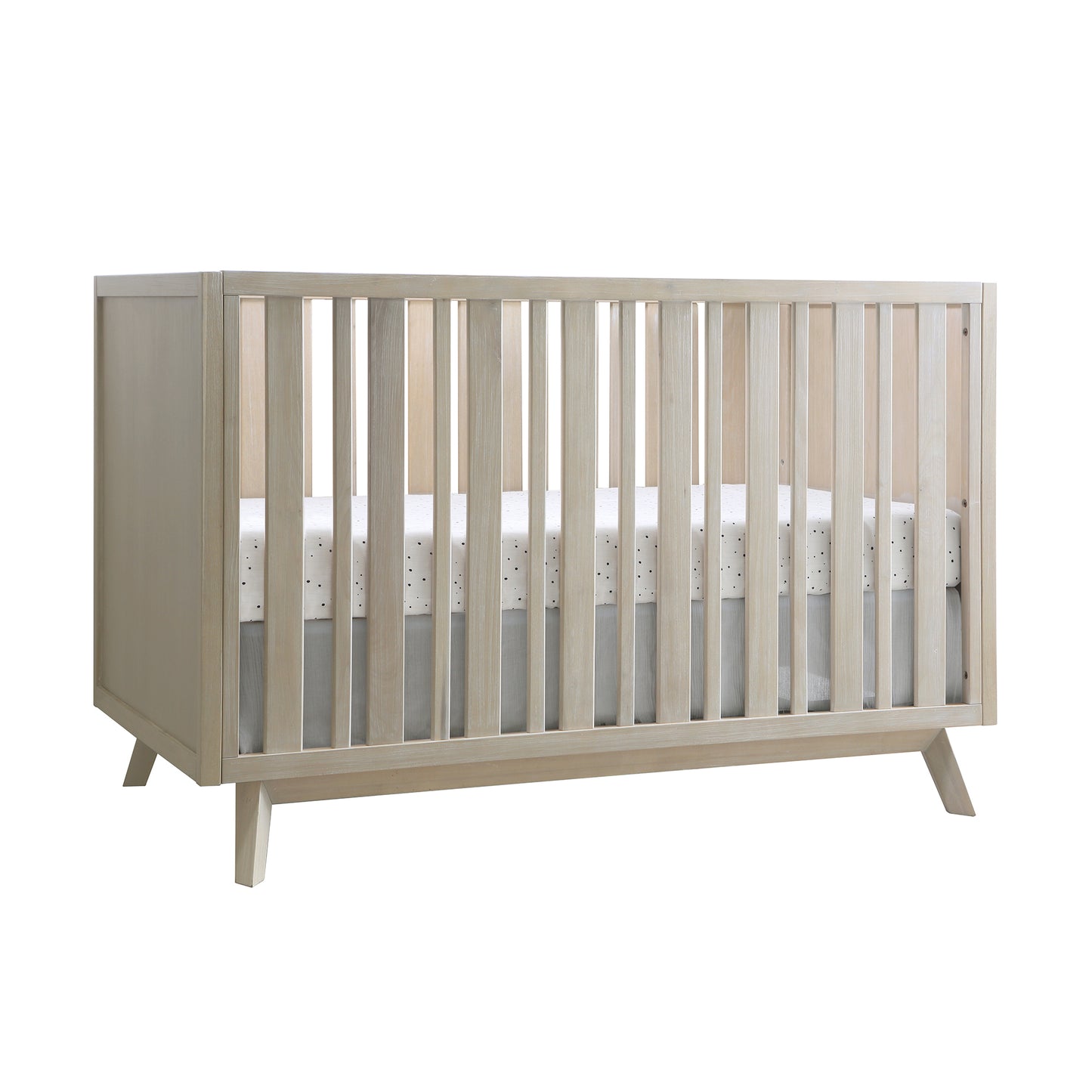 Prague Convertible Crib in Cotton Grey