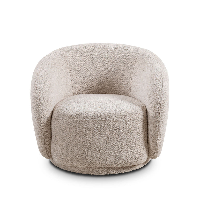 Swivel Accent Upholstered Barrel Chair