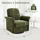 Modern Swivel Barrel Accent Chair With Base