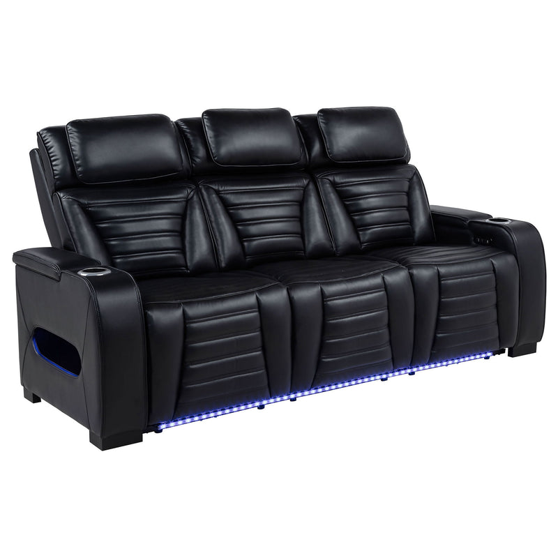 Isadora - Power Reclining Sofa With Dual Independent Recline - Black