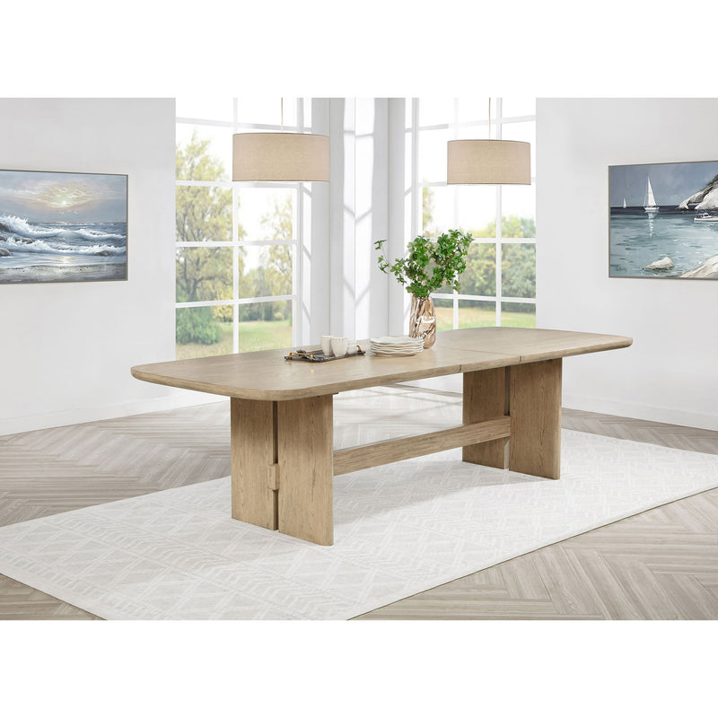 Kimpton - Rectangular Dining Table With Extension Leaf - Beige