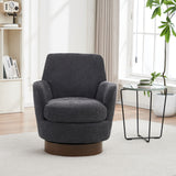 Swivel Accent Chairs Armchair With Stainless Steel Base