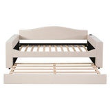 Upholstered Daybed With Storage Armrests, Trundle And Latest Integrated Bluetooth Audio System