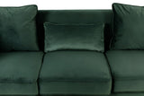 Bayberry - Velvet Sofa With 3 Pillows