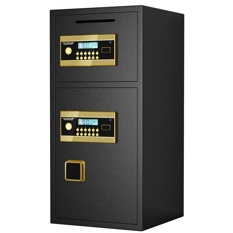 Large Double Door Coin Operated Safe, Digital Security Safe With Fireproof And Waterproof Bag