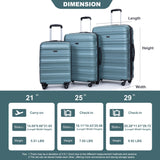 Expandable 3 Piece Luggage Sets Lightweight & Durable Suitcase, Spinner Wheels, Tsa Lock