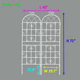 Metal Garden Rustproof Trellis For Climbing Plants Outdoor Flower Support