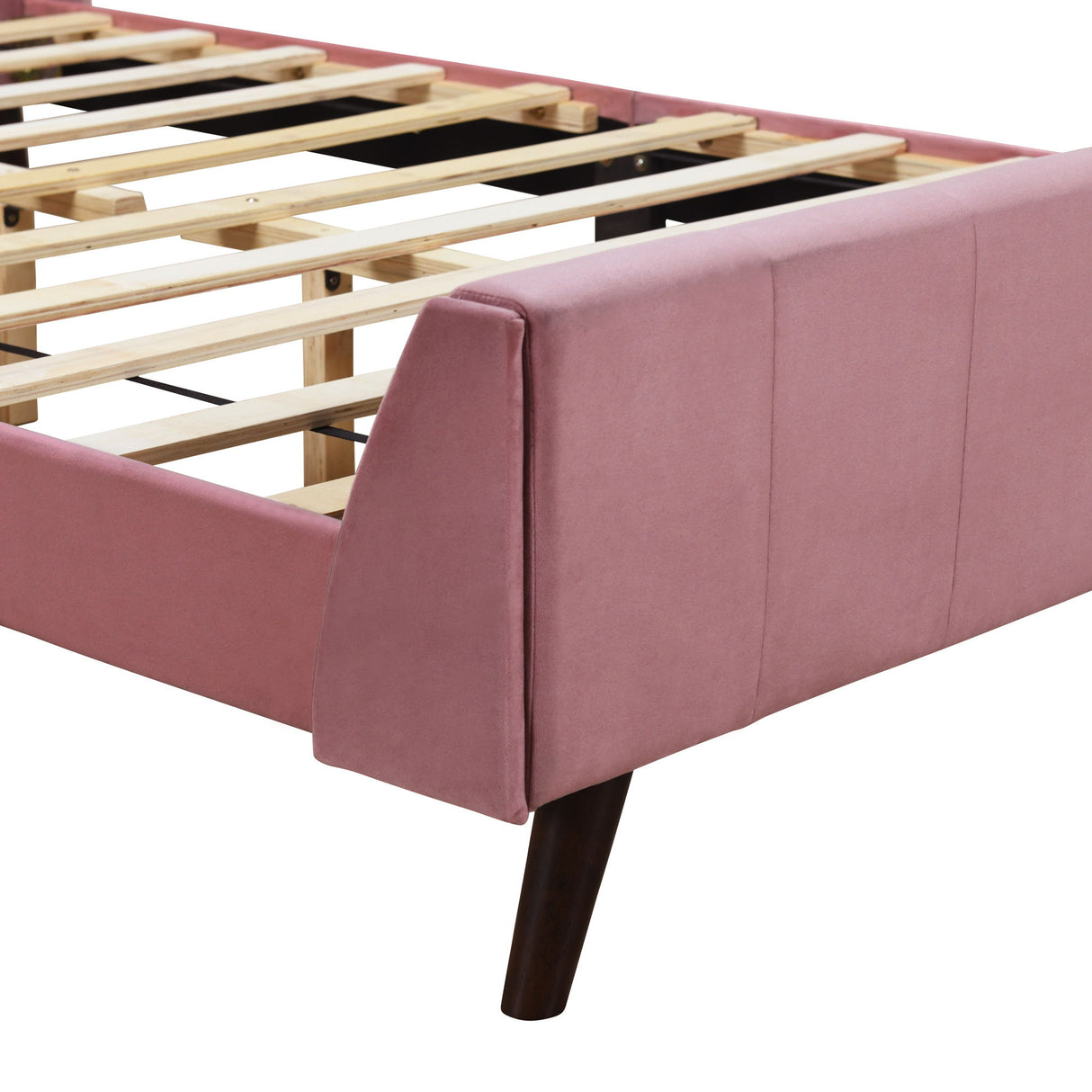 Upholstered Platform Bed Velvet
