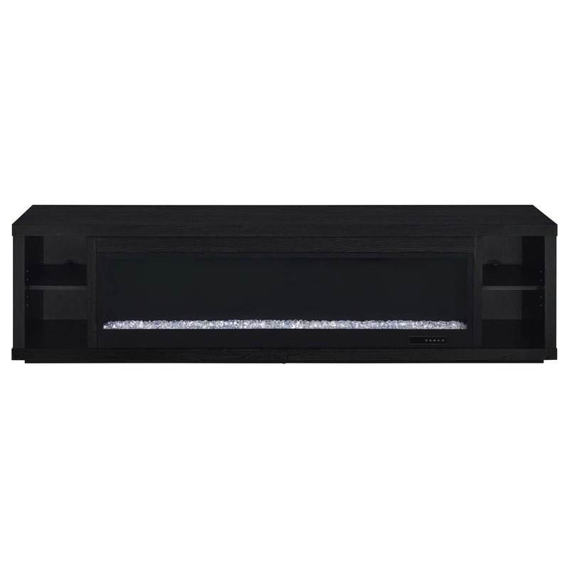 Joselyn - Fireplace TV Stand With Flame Visualizer - Black