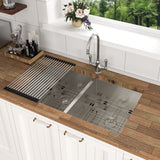 Modern Double Bowl Undermount Sink Design With 10" Deep Basins