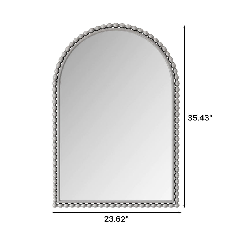 Vintage Iron Art Arch Mirror, Wall Hanging Or Table Display