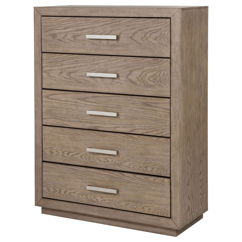 Gibbons Barley - 5 Drawer Bedroom Chest - Brown