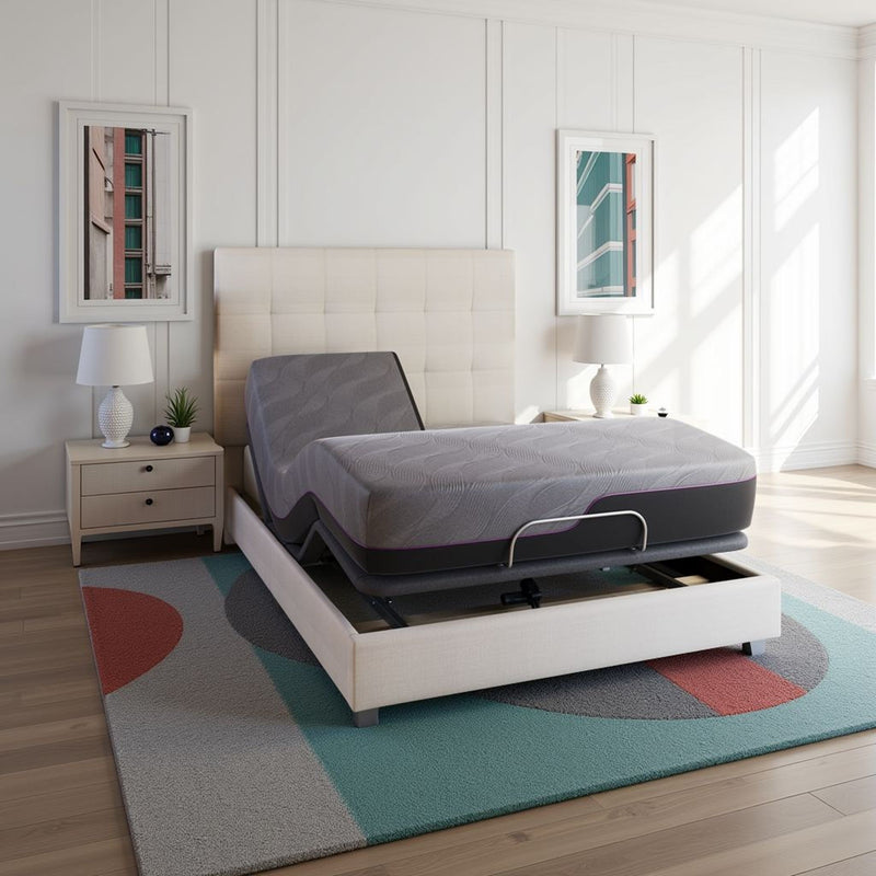 Renew - 11" King Size Flex Head Cooling Gelcare Memory Foam Mattress - Gray