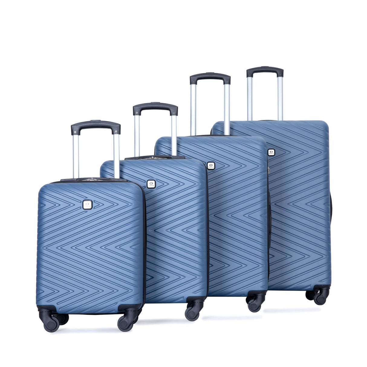 Luggage 4 Piece Lightweight Suitcase With Rotating Wheels With Tsa Lock,