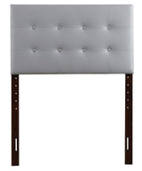Twin Stylish Adjustable Headboard - Light Gray