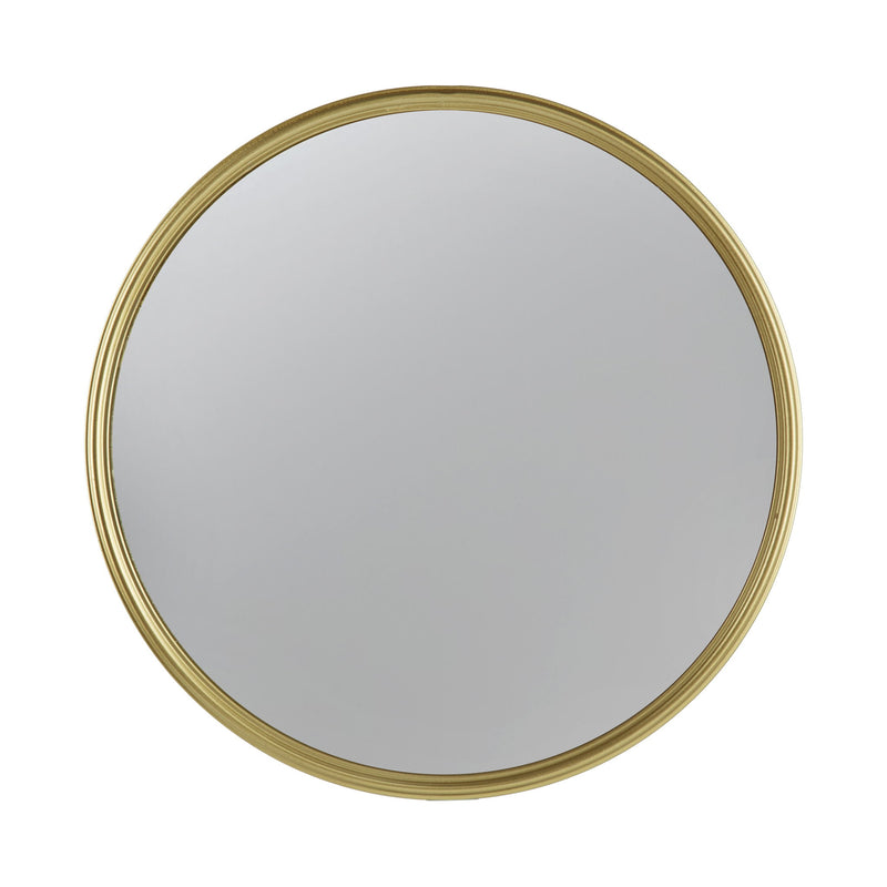 Round Mirror, Circle Mirror With Iron Frame For Living Room Bedroom Vanity Entryway Hallway