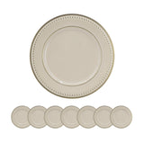 Plastic Charger Plate (Set of 8) - Cream